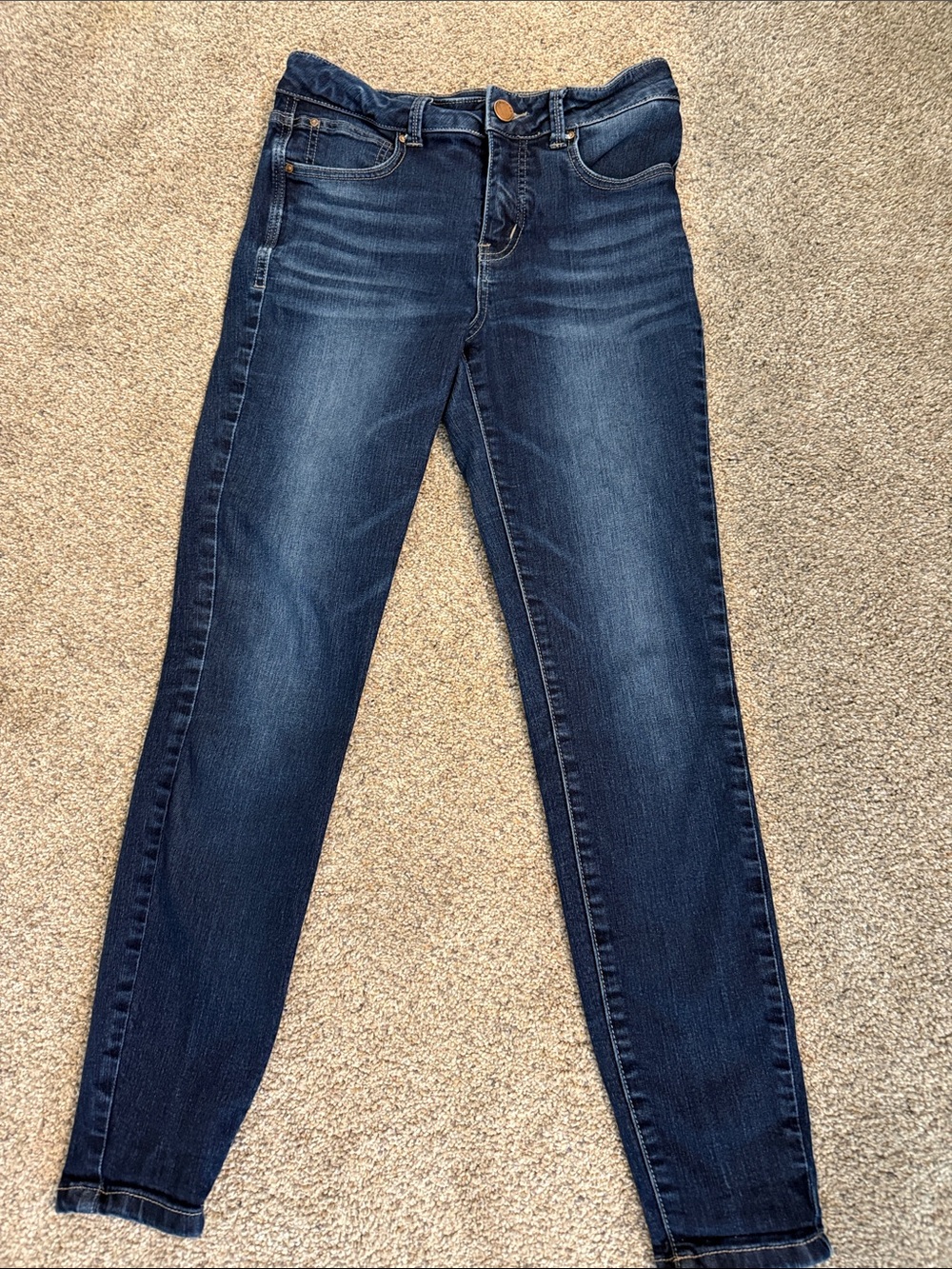 Maurices Dark Blue High-Rise Skinny Jeans